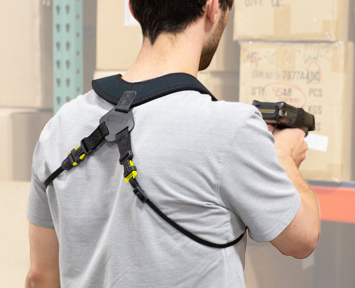 back view of the Comfort Harness Single Webbing