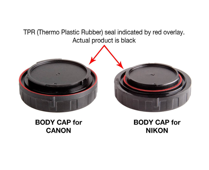 TPR (Thermo Plastic Rubber) seal indicated by red overlay. Actual product is black.