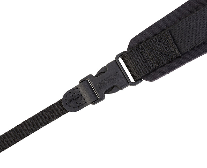 Back view: Non Slip Grip™ surface keeps strap securely on your neck or shoulder