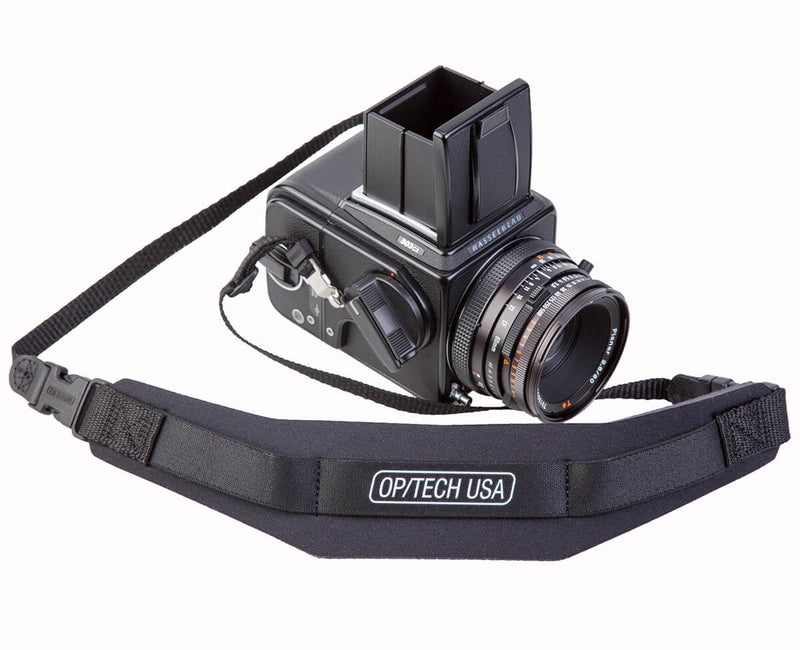 The Super Pro Strap™ works with most medium format and 35mm cameras with retaining lugs